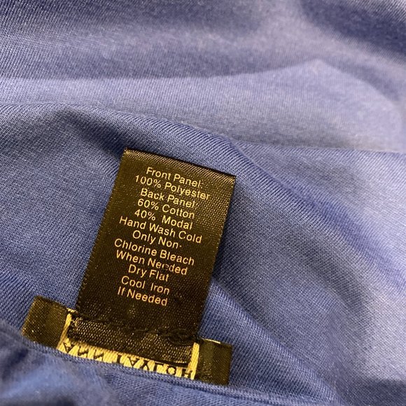 ANN TAYLOR Top Size Medium Royal Blue Ruffled Layers Sleeveless Tank - Picture 7 of 8